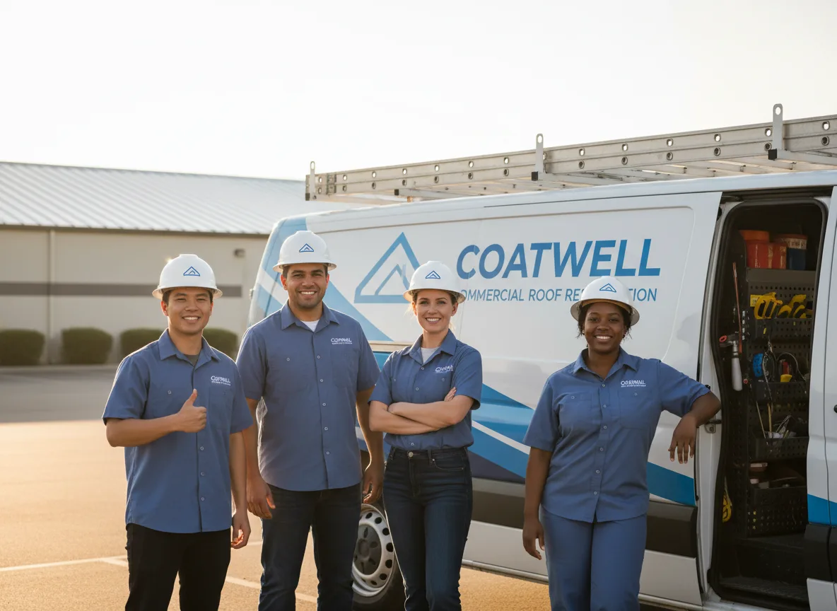 Commercial roof coating company in Oakwood, TX